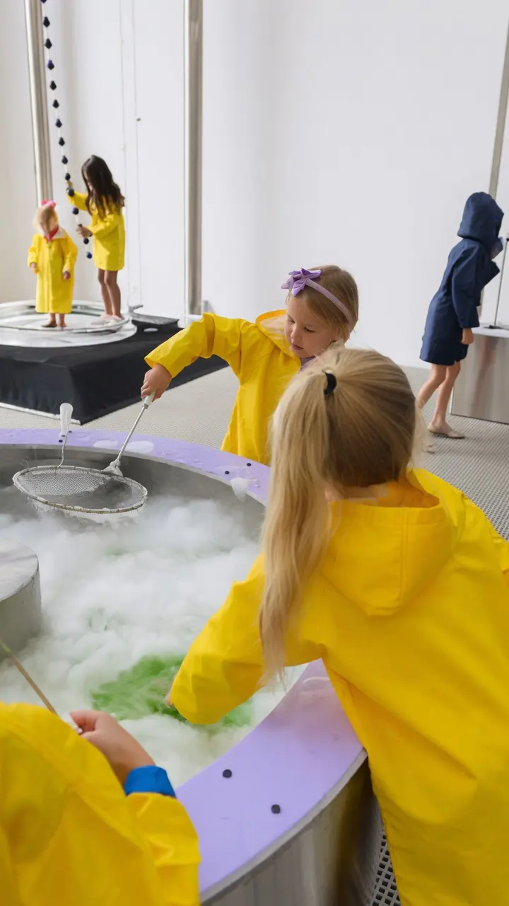 Hands-on bubble station at WooHoo Dubai