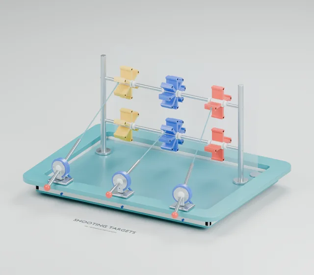 Water Targets water table concept, perspective render