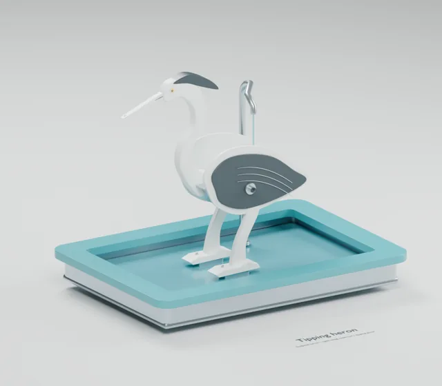 Tipping Heron water table concept, perspective render