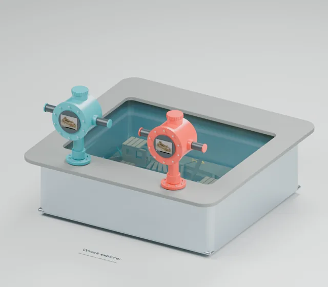 Wreck Explorer water table concept, perspective render